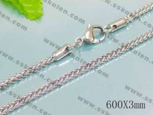 Stainless Steel Necklace - KN6397-Z