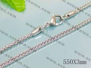 Stainless Steel Necklace - KN6398-Z