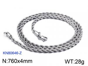 Stainless Steel Necklace - KN80646-Z