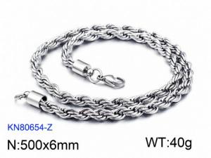 Stainless Steel Necklace - KN80654-Z