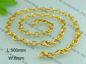 Staineless Steel Small Gold-plating Chain - KN8072-Z