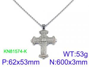 Stainless Steel Necklace - KN81574-K