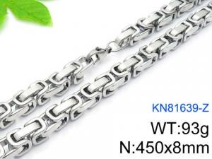 Stainless Steel Necklace - KN81639-Z