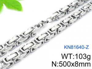 Stainless Steel Necklace - KN81640-Z