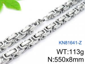 Stainless Steel Necklace - KN81641-Z