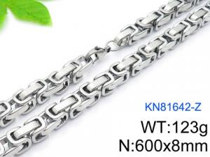 Stainless Steel Necklace - KN81642-Z