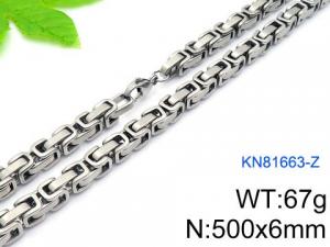 Stainless Steel Necklace - KN81663-Z