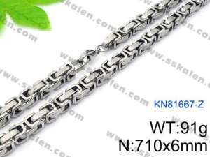 Stainless Steel Necklace - KN81667-Z