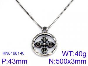 Stainless Steel Necklace - KN81681-K
