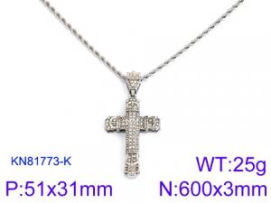 Stainless Steel Necklace - KN81773-K