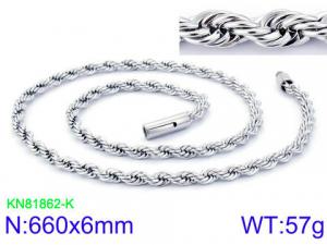 Stainless Steel Necklace - KN81862-K
