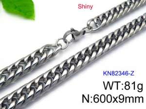 Stainless Steel Necklace - KN82346-Z