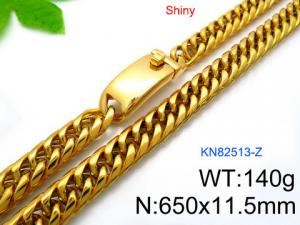 SS Gold-Plating Necklace - KN82513-Z