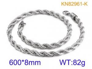 Stainless Steel Necklace - KN82961-K