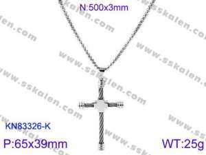 Stainless Steel Necklace - KN83326-K