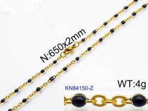Staineless Steel Small Gold-plating Chain - KN84150-Z