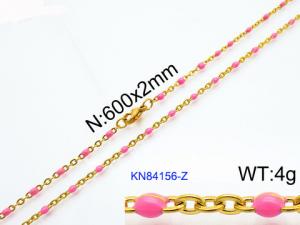 Staineless Steel Small Gold-plating Chain - KN84156-Z