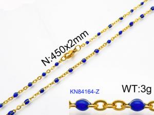 Staineless Steel Small Gold-plating Chain - KN84164-Z