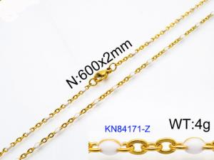Staineless Steel Small Gold-plating Chain - KN84171-Z