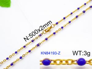Staineless Steel Small Gold-plating Chain - KN84193-Z