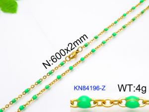 Staineless Steel Small Gold-plating Chain - KN84196-Z