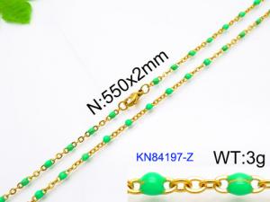 Staineless Steel Small Gold-plating Chain - KN84197-Z