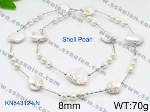 Shell Pearl Necklaces - KN84312-LN