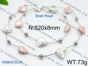Shell Pearl Necklaces - KN84315-LN