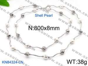 Shell Pearl Necklaces - KN84324-LN