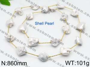 Shell Pearl Necklaces - KN84358-LN
