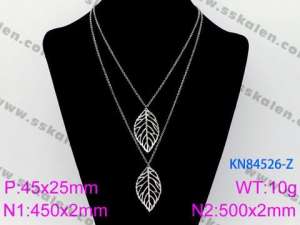 Stainless Steel Necklace - KN84526-Z