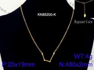 SS Gold-Plating Necklace - KN85200-K