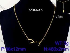 SS Gold-Plating Necklace - KN85222-K