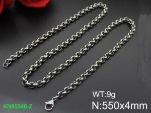 Stainless Steel Necklace - KN85546-Z