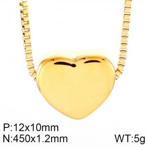SS Gold-Plating Necklace - KN86450-K