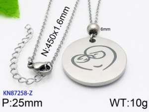 Stainless Steel Necklace - KN87258-Z