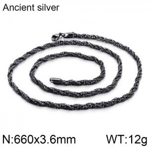 Stainless Steel Necklace - KN87771-KFC