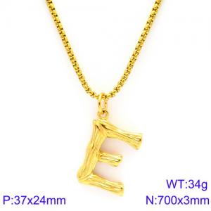 SS Gold-Plating Necklace - KN88109-KHX