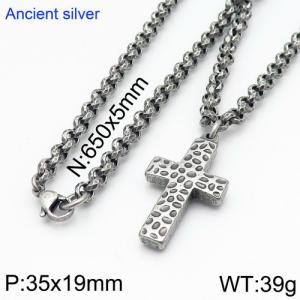Stainless Steel Necklace - KN88196-KFC