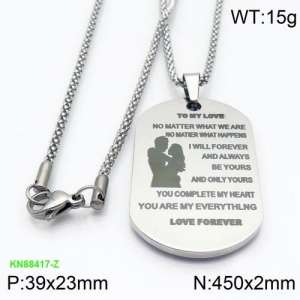 Stainless Steel Necklace - KN88417-Z