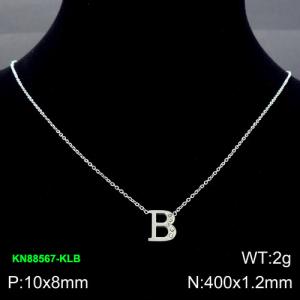 Stainless Steel Necklace - KN88567-KLB