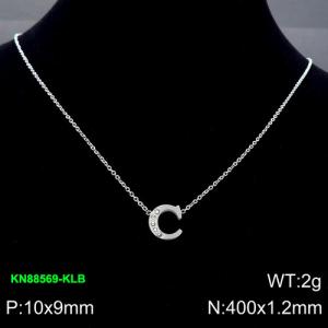 Stainless Steel Necklace - KN88569-KLB