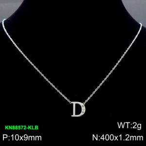 Stainless Steel Necklace - KN88572-KLB