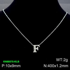 Stainless Steel Necklace - KN88575-KLB