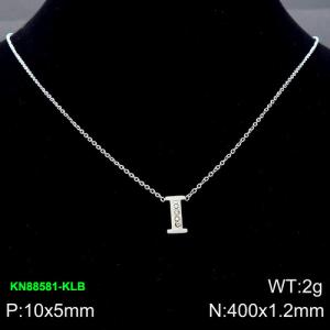 Stainless Steel Necklace - KN88581-KLB