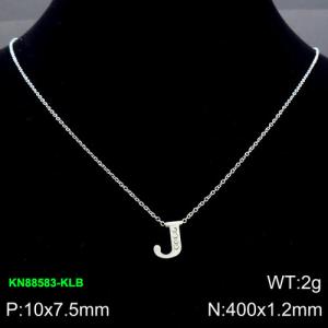 Stainless Steel Necklace - KN88583-KLB