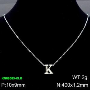 Stainless Steel Necklace - KN88585-KLB