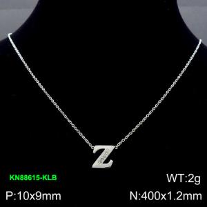 Stainless Steel Necklace - KN88615-KLB