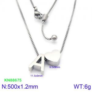 Stainless Steel Necklace - KN88675-KFC