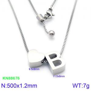 Stainless Steel Necklace - KN88676-KFC